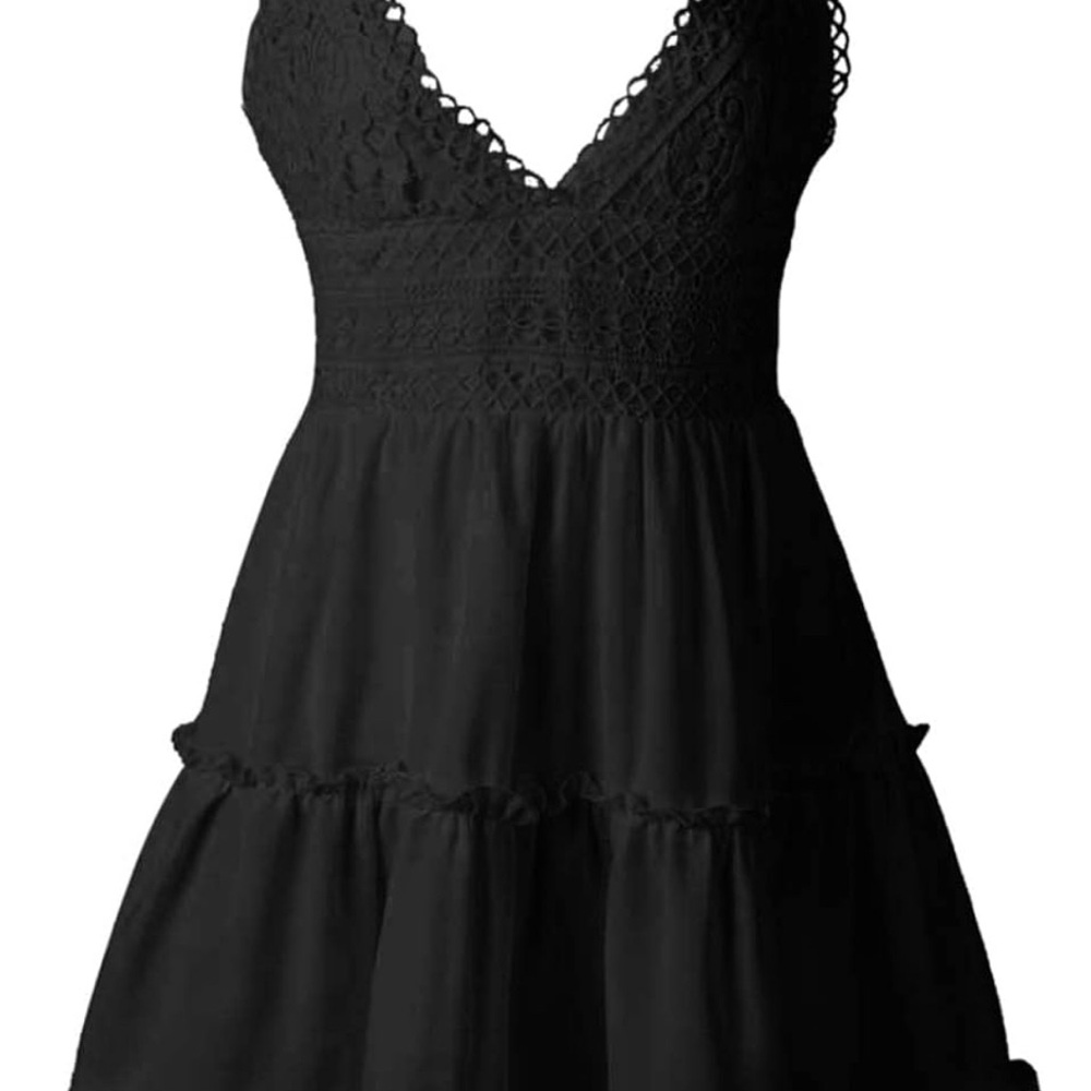Black Lace Sun Dress